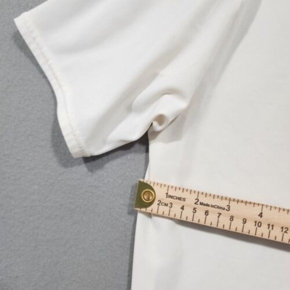 Under Armour Polo Shirt Mens 2XL White TShirt HeatGear Short Sleeve - Picture 9 of 16